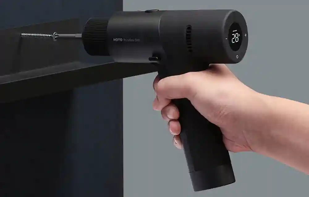 جعبه ابزار شیائومی مدل Hoto Brushless Drill Kit QWDZGJ001 - دریل براشلس همراه با مجموعه سری و مته