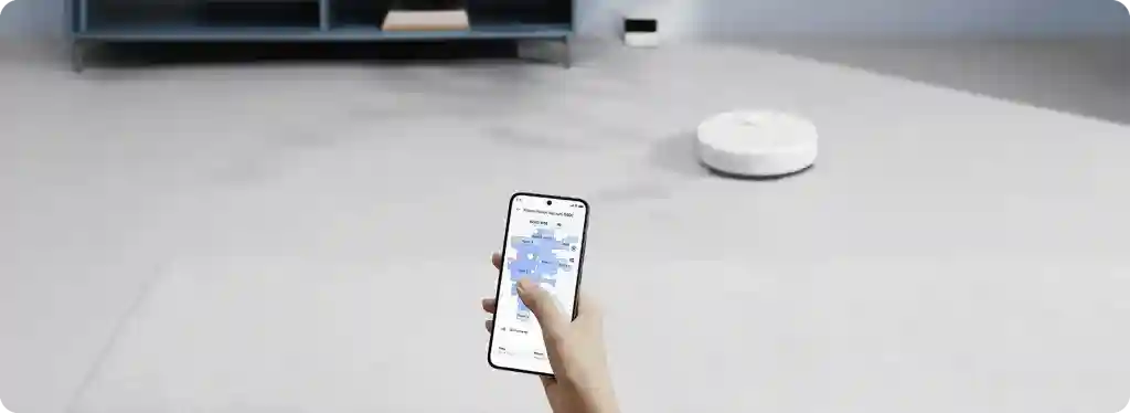 جارو رباتیک شیائومی مدل Xiaomi Robot Vacuum S40C - کنترل از راه دور با اپلیکیشن Xiaomi Home مدیریت آسان نظافت خانه در هر زمان