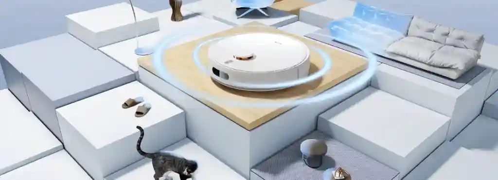 جارو رباتیک شیائومی مدل Xiaomi Robot Vacuum S40C - اسکن 360 درجه اتاق برای نقشهبرداری سریع و دقیق کل خانه