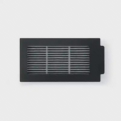 جزئیات ساختار فیلتر جارو اکووکس T50 PRO OMNI شبکه و زبانه کناری فیلتر Ecovacs T50 PRO OMNI در قاب مشکی