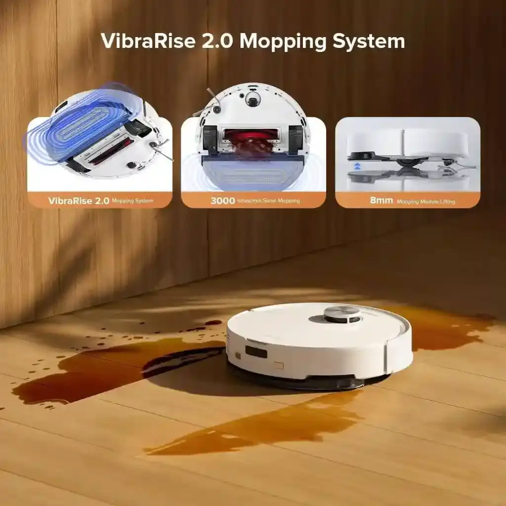 جارو رباتیک روبوراک مدل S8 Pro - تی کشی با سیستم VibraRise 2.0