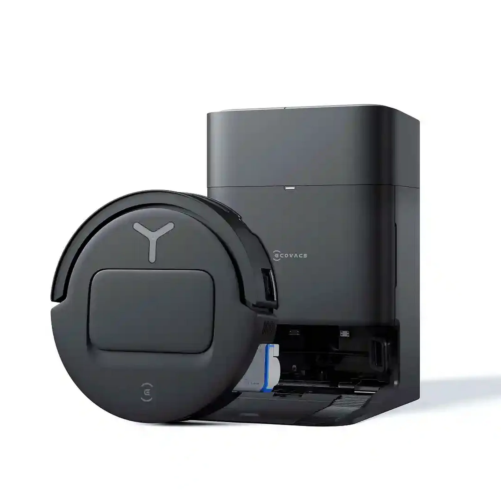 جارو رباتیک اکووکس ECOVACS T80 Omni مشکی همراه ایستگاه شست‌وشو و تخلیه خودکار
