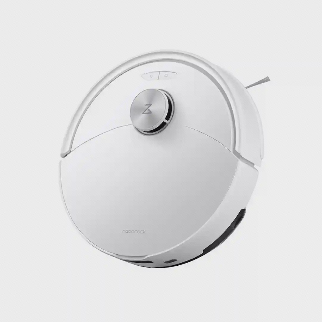 جارو رباتیک سفید Roborock S8 Pro با برجک لیزری و برس کناری