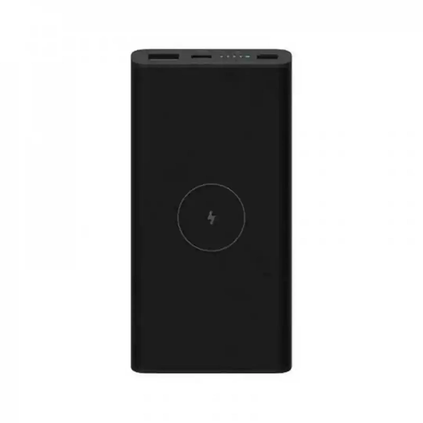نمای روبهرو پاوربانک Xiaomi WPB15PDZM توان ۱۸ وات پاوربانک ۲۰۰۰۰ میلیآمپرساعت شیائومی WPB15PDZM مشکی با شارژ بیسیم
