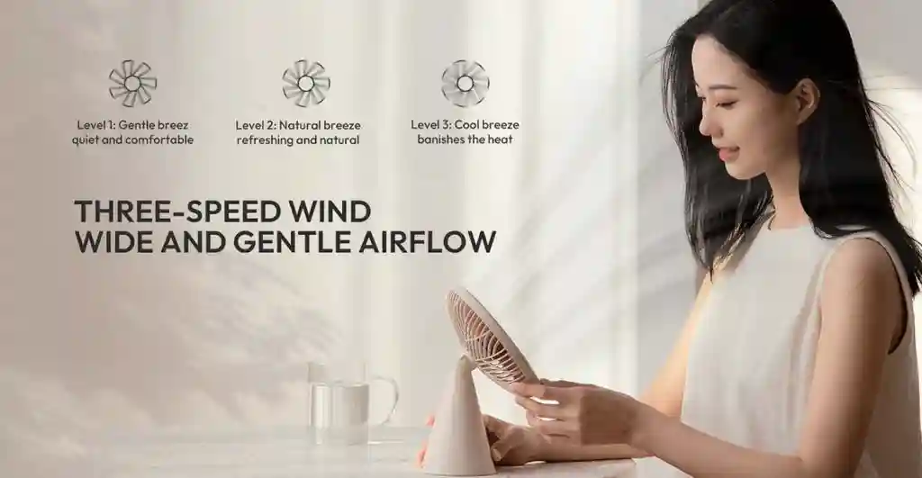 پنکه شارژی شیائومی مدل Sothing Forest Desktop Fan - عملکرد و تجربه کاربری