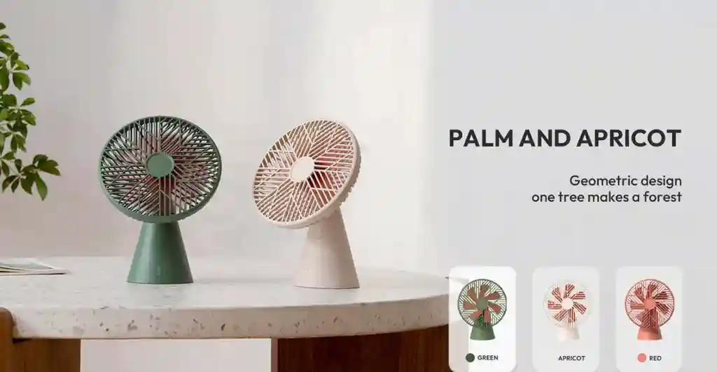 پنکه شارژی شیائومی مدل Sothing Forest Desktop Fan - طراحی مینیمال، خنکی بیوقفه