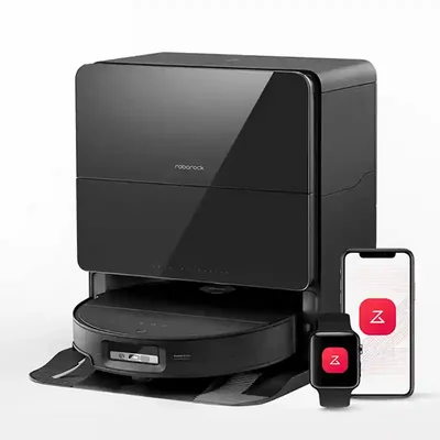 جارو رباتیک Roborock S9 MaxV Ultra با کنترل از گوشی و ساعت هوشمند