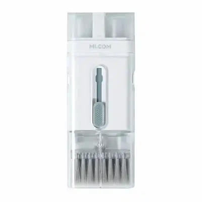 کیت تمیزکاری چندکاره شیائومی ECP103 شفاف با برس و ابزار کشویی