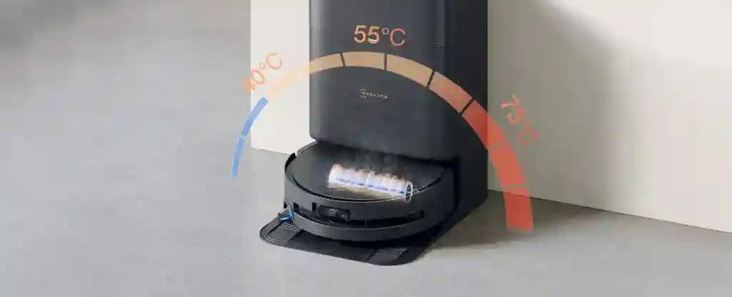 جارو رباتیک اکووکس Ecovacs X9 Pro Omni - شستشوی پد با آب گرم و خشک‌کن خودکار