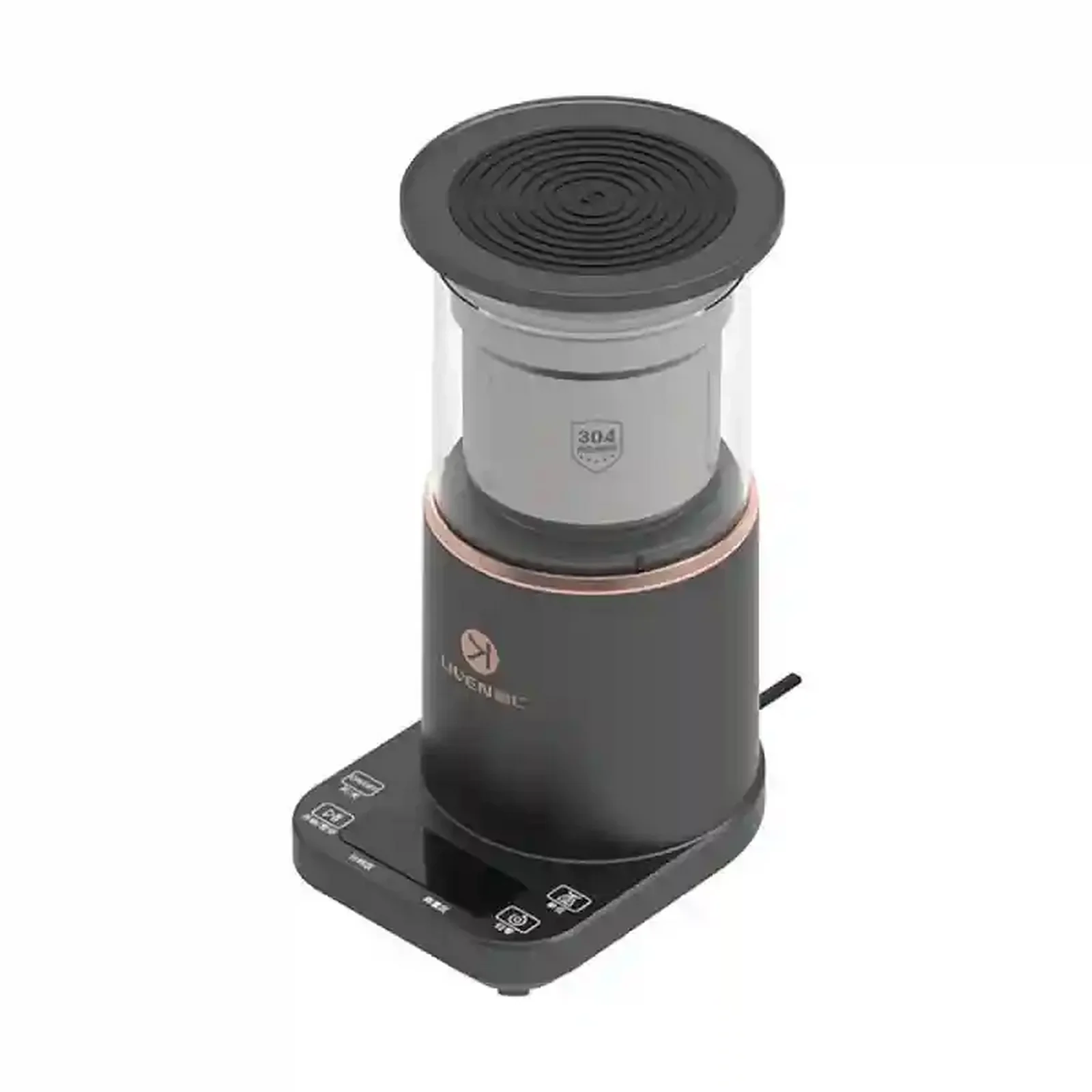 آسیاب چندمنظوره Liven CMS-D816 مشکی با مخزن استیل ۳۰۴ و پنل دیجیتال