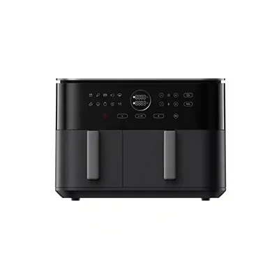نمای کامل هواپز شیائومی MAF-D1001 ظرفیت ۱۰ لیتر هواپز دو مخزنه Xiaomi Dual Zone Air Fryer 10L MAF-D1001 مشکی