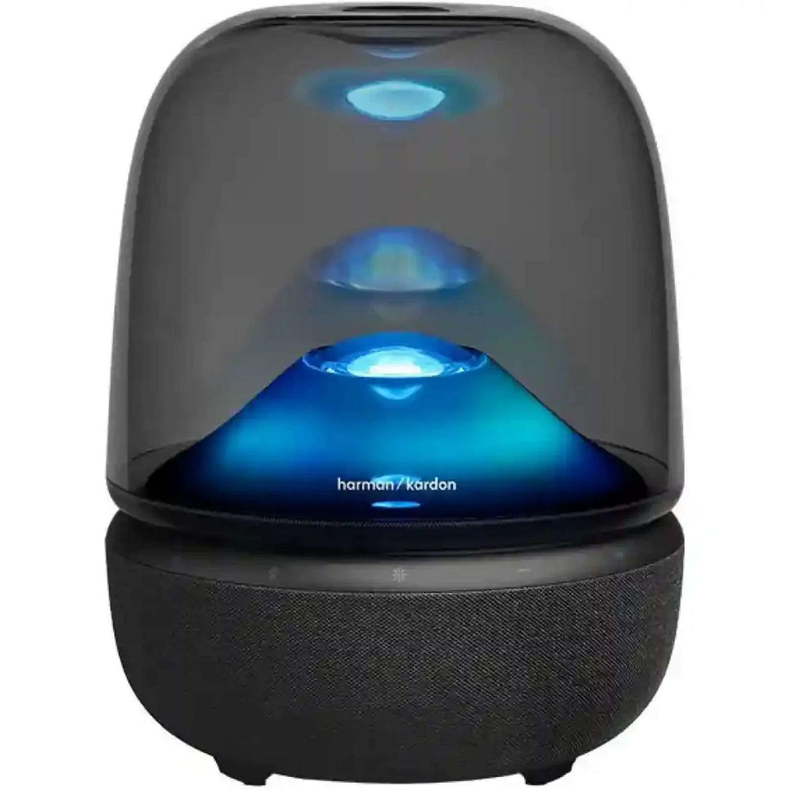 اسپیکر بلوتوثی هارمن کاردن مدل Harman Kardon Aura Studio 5 با نور آبی زیر گنبد