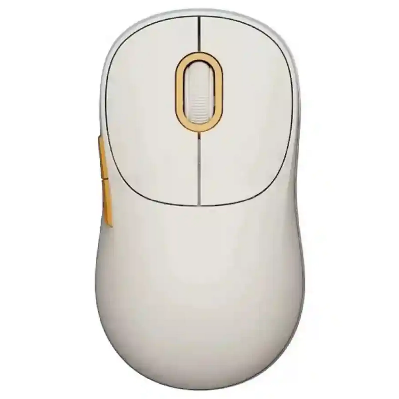 موس سفید Xiaomi Wireless Mouse 3 از بالا نمای بالای موس بیسیم سفید شیائومی Wireless Mouse 3 XMWXSB03YM