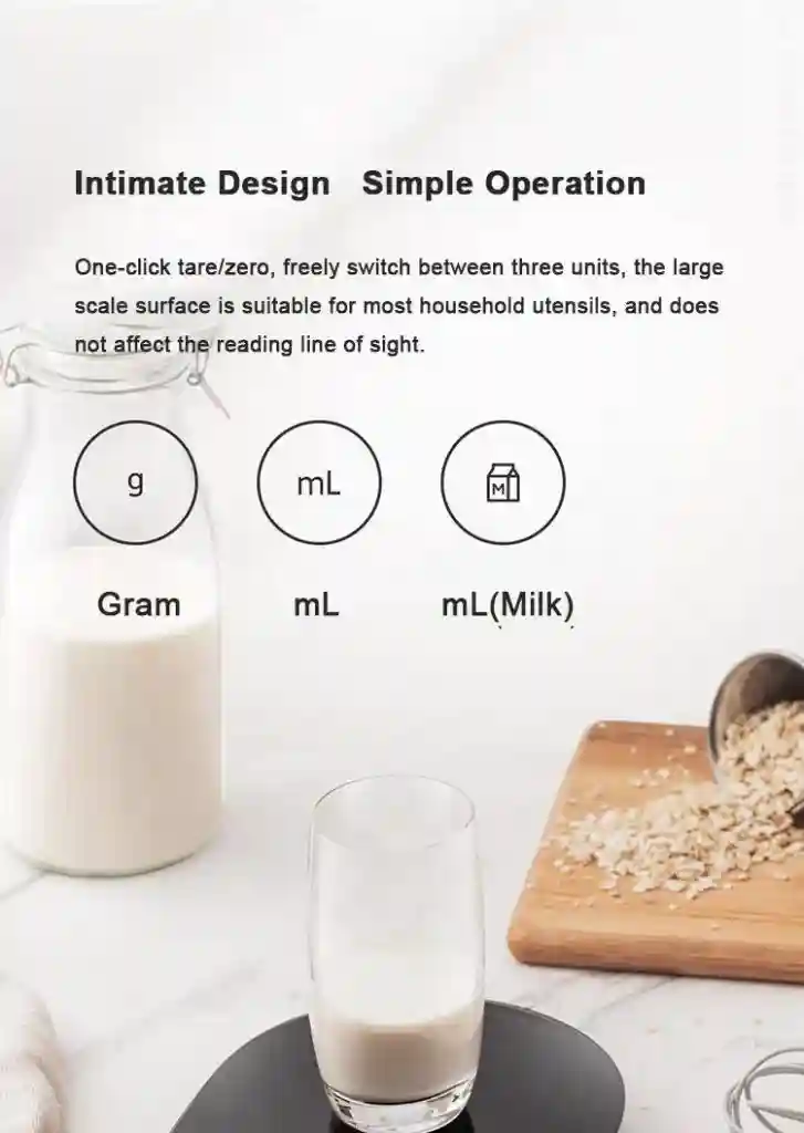 ترازو آشپزخانه شیائومی مدل Mijia KGJ001T - تصویر توضیحات 5