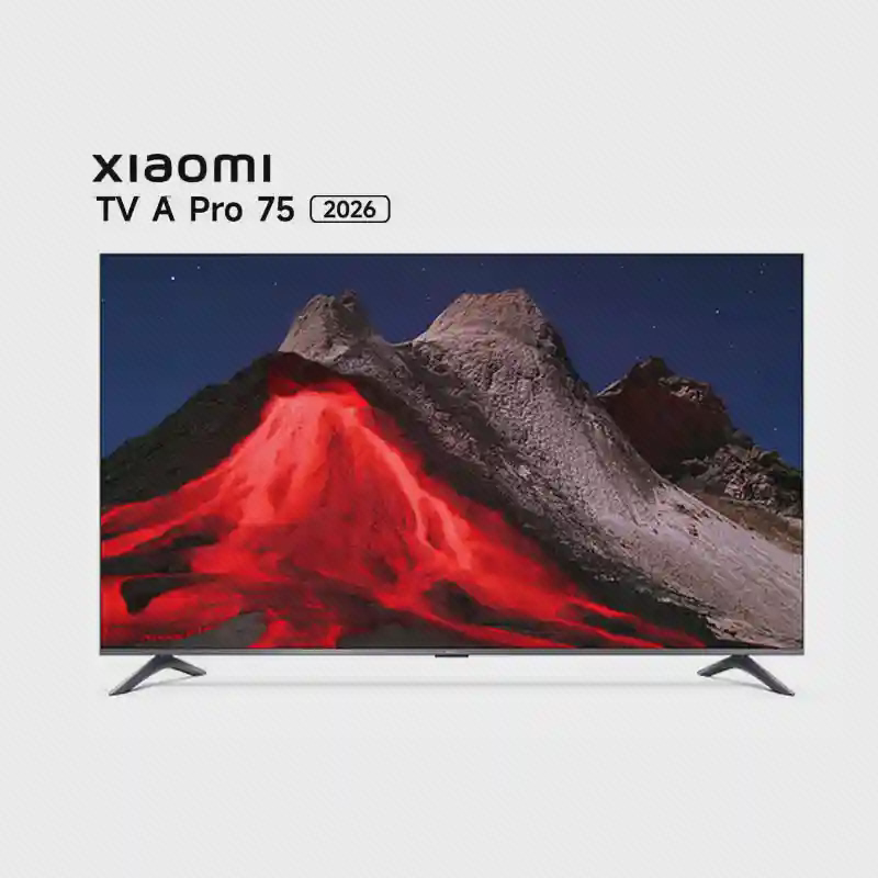تلویزیون هوشمند Xiaomi A Pro QLED 2026 سایز 75 اینچ با تصویر گدازه قرمز