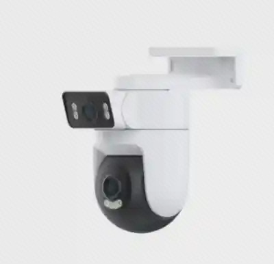 نمای کامل Xiaomi Outdoor CW500 Dual دوربین نظارتی بیرونی سفید Xiaomi Outdoor CW500 Dual با لنز ثابت و چرخان