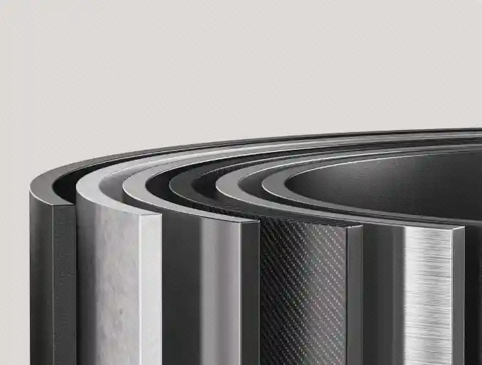 نمودار لایههای دیگ زودپز Xiaomi MYL02-1 نمای برشخورده لایههای دیواره دیگ داخلی Xiaomi MYL02-1 با حلقههای فلزی و روکش مشکی
