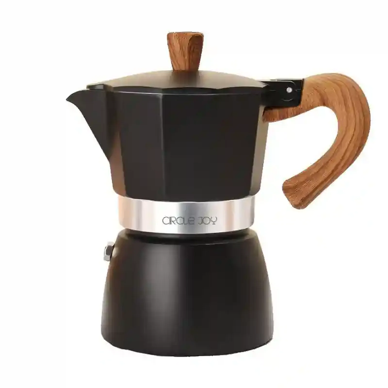 قهوه جوش موکاپاد Circle Joy CL-CF10 مشکی با دسته چوبی