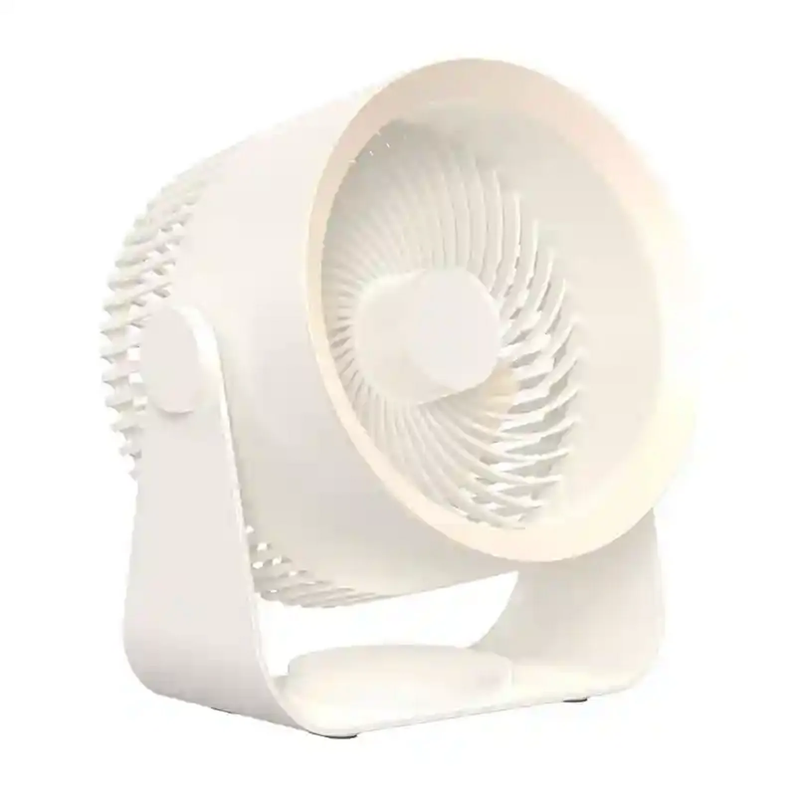 پنکه شارژی سفید Cycline Fan M55 با پایه رومیزی