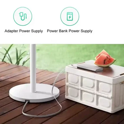 روشهای برقرسانی به Mijia Smart DC Standing Fan 1X تأمین برق پنکه Mijia Fan 1X با آداپتور یا پاوربانک