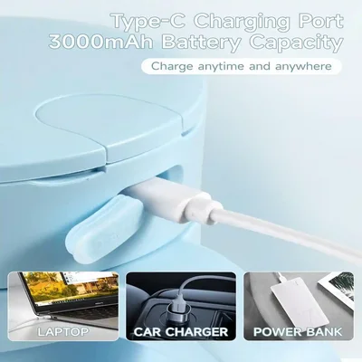 درگاه شارژ Type C مخلوط کن Bomidi JB01 با باتری ۳۰۰۰ میلی آمپر