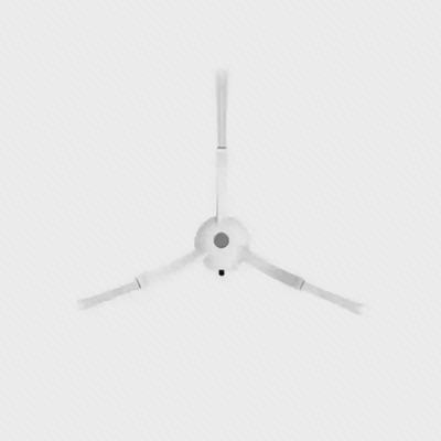 برس جانبی سفید Roborock S7 MaxV Ultra براش کناری سفید سه پره Roborock S7 MaxV Ultra