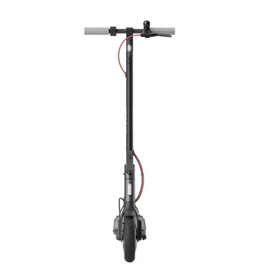 فرمان و ستون Xiaomi Scooter 4 Lite نمای روبه روی اسکوتر Xiaomi 4 Lite با فرمان و چرخ جلو