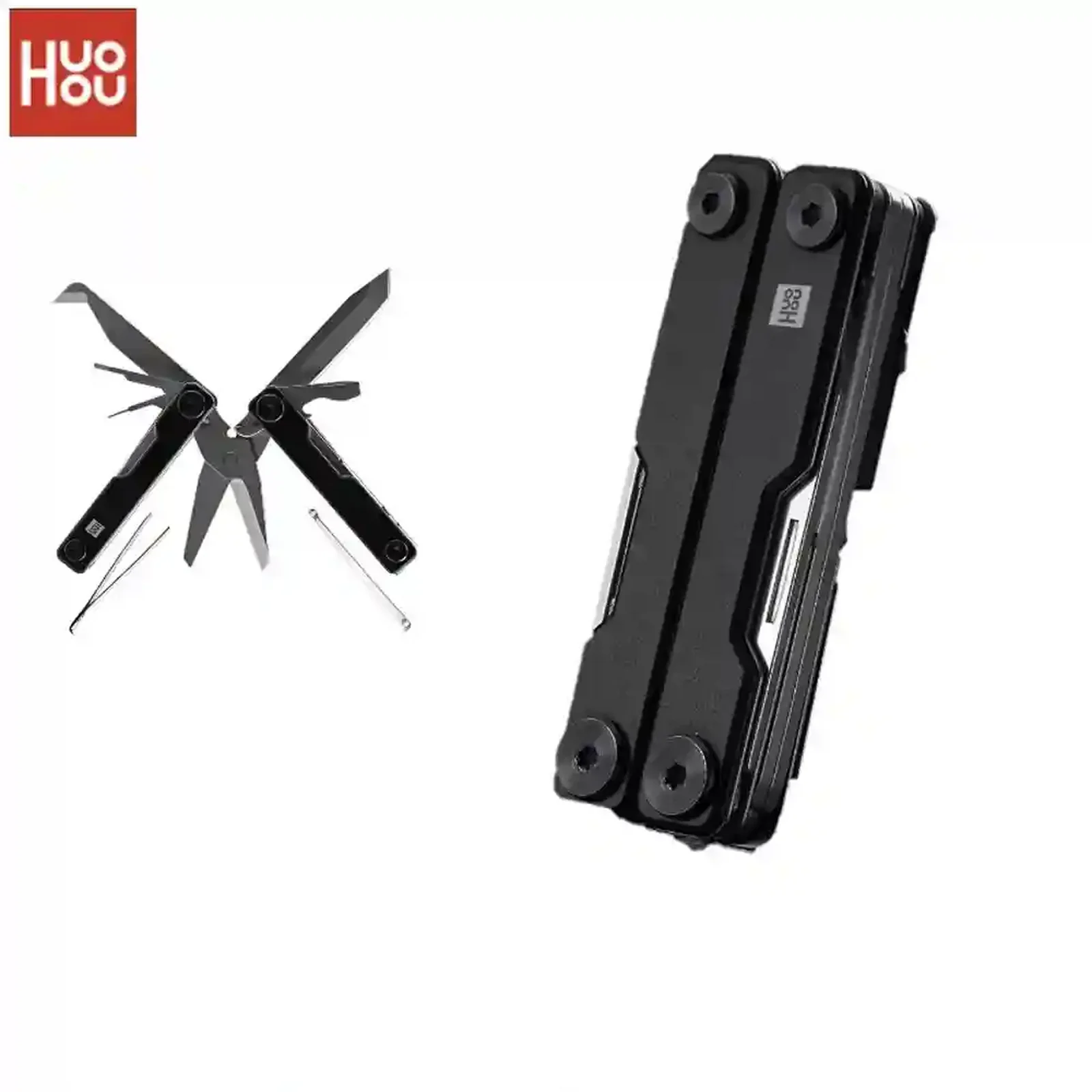 ابزار 11 کاره Xiaomi HouHou HU0140 در حالت باز و بسته