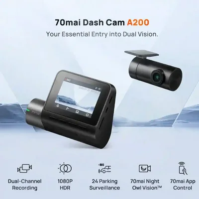 ست دوربین جلو و عقب 70mai Dash Cam A200-1