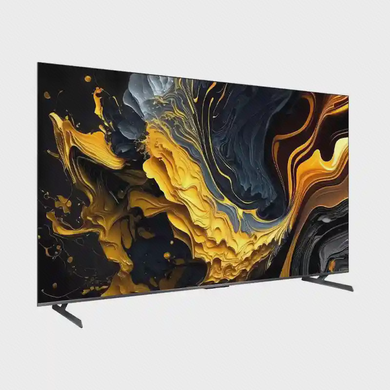 زاویه جانبی تلویزیون Xiaomi Max 2025 نمای سهرخ تلویزیون شیائومی Max 2025 سایز ۱۰۰ اینچ