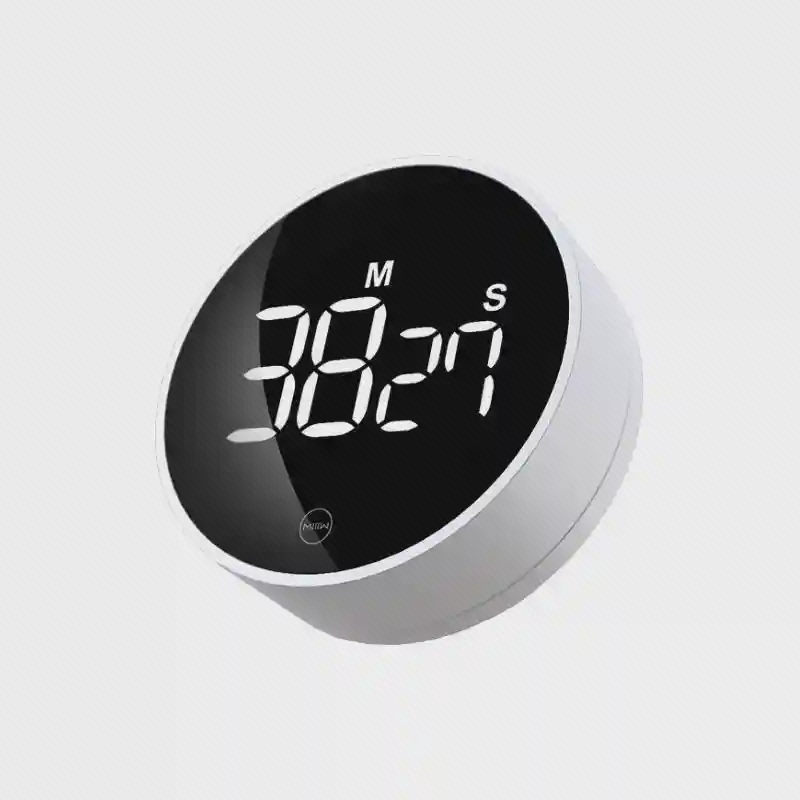 تایمر دیجیتال Xiaomi MIIIW NK5260 سفید با نمایشگر مشکی