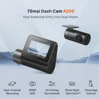 ست دوربین جلو و عقب 70mai Dash Cam A200-1