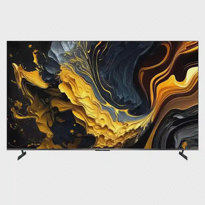 نمای اصلی تلویزیون Xiaomi Max 2025 صد اینچ تلویزیون هوشمند شیائومی Max 2025 سایز ۱۰۰ اینچ از نمای روبهرو