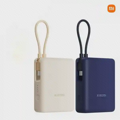 دو رنگ پاوربانک Xiaomi PB1033MI با کابل حلقه ای سرخود