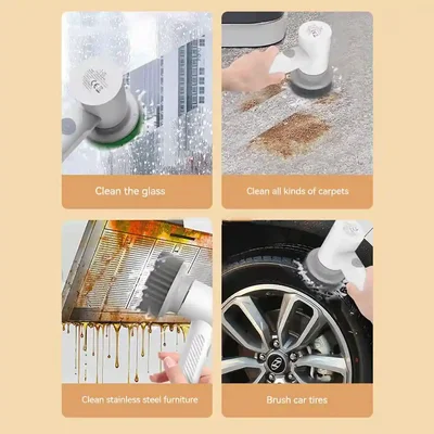 کاربردهای برس برقی Xiaoda XL-DDQJS01 برای شیشه فرش هود و چرخ خودرو