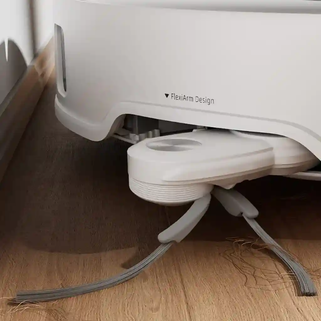 جارو رباتیک شیائومی مدل Roborock Qrevo Edge - برس کناری FlexiArm Arc