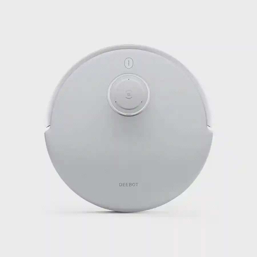 نمای روبه‌روی جارو رباتیک Ecovacs T20 Omni سفید