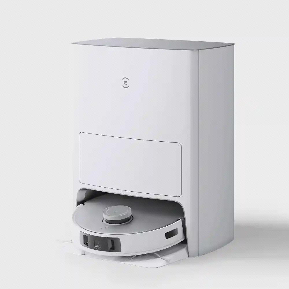 جارو رباتیک Ecovacs T20 Omni سفید داخل ایستگاه شارژ