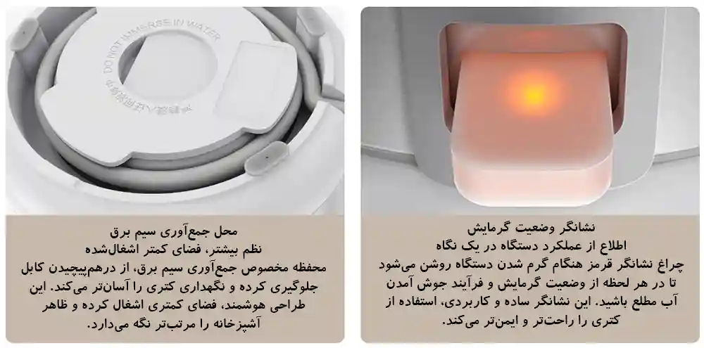 کتری برقی شیائومی مدل Double Wall MJDSH07YM - تصویر توضیحات 3