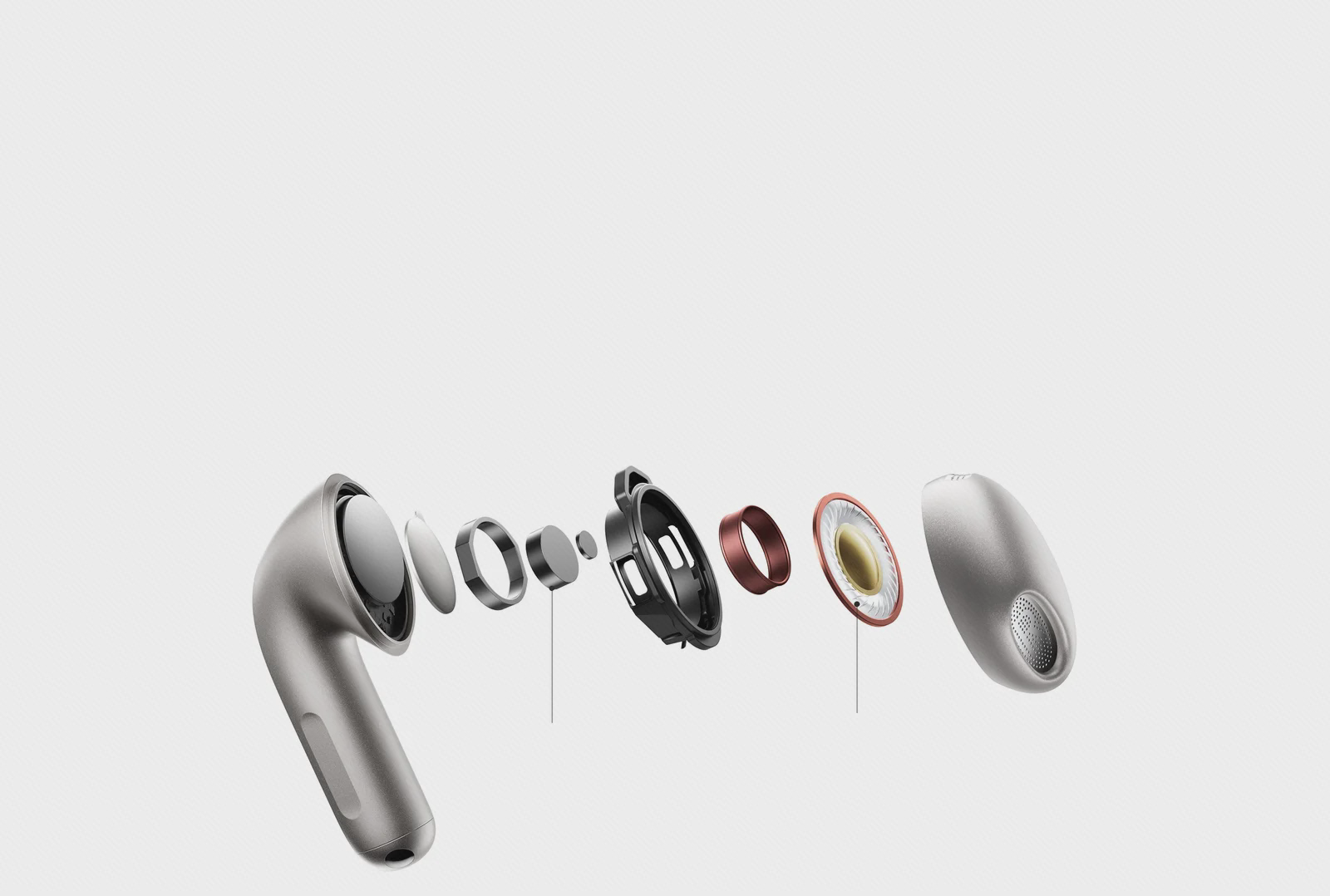 نمای رسمی اجزای درایور ۱۱ میلی‌متری Xiaomi Buds 6