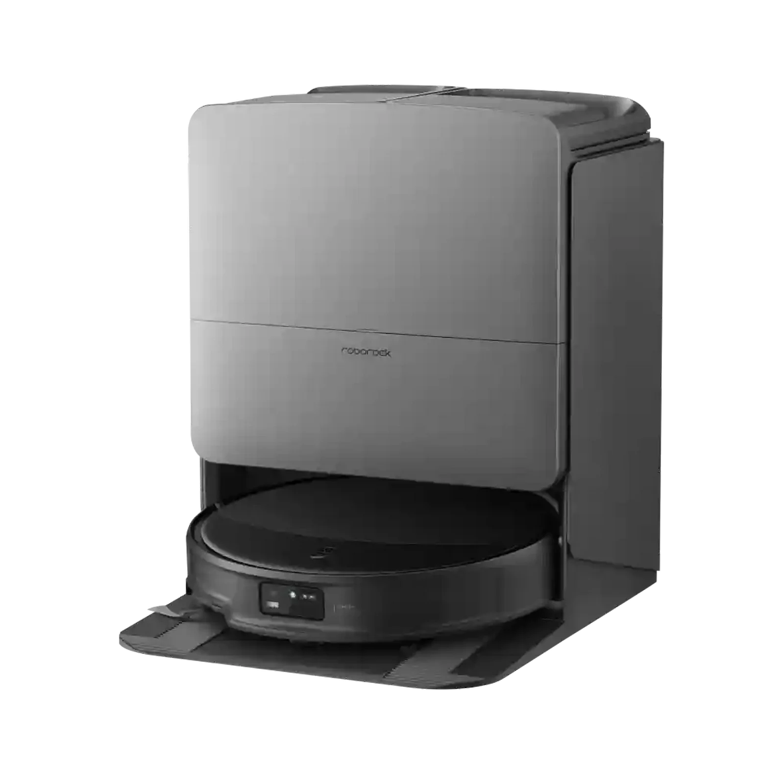 نمای اصلی Roborock Saros 20 Sonic Complete مشکی جارو رباتیک Roborock Saros 20 Sonic Complete مشکی داخل ایستگاه شارژ
