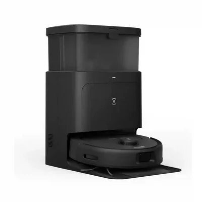 ایستگاه Omni و ربات Ecovacs N30 Pro از زاویه جانبی نمای سهرخ داک و جارو رباتیک Ecovacs N30 Pro Omni