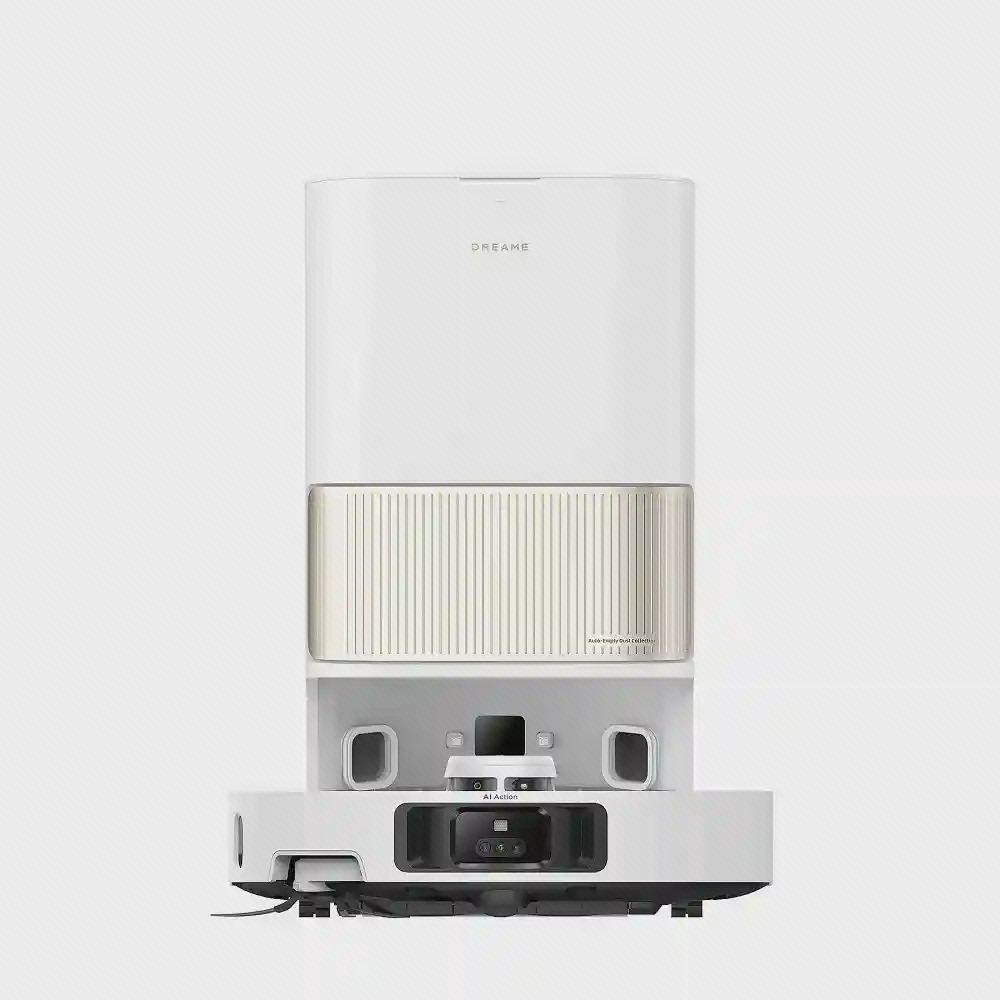 نمای روبه‌روی Dreame L40 Ultra داخل ایستگاه نظافت خودکار