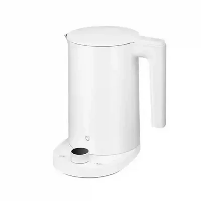 نمای اصلی کتری هوشمند Mijia Kettle 2 Pro کتری برقی Mijia Thermostatic Kettle 2 Pro سفید روی پایه