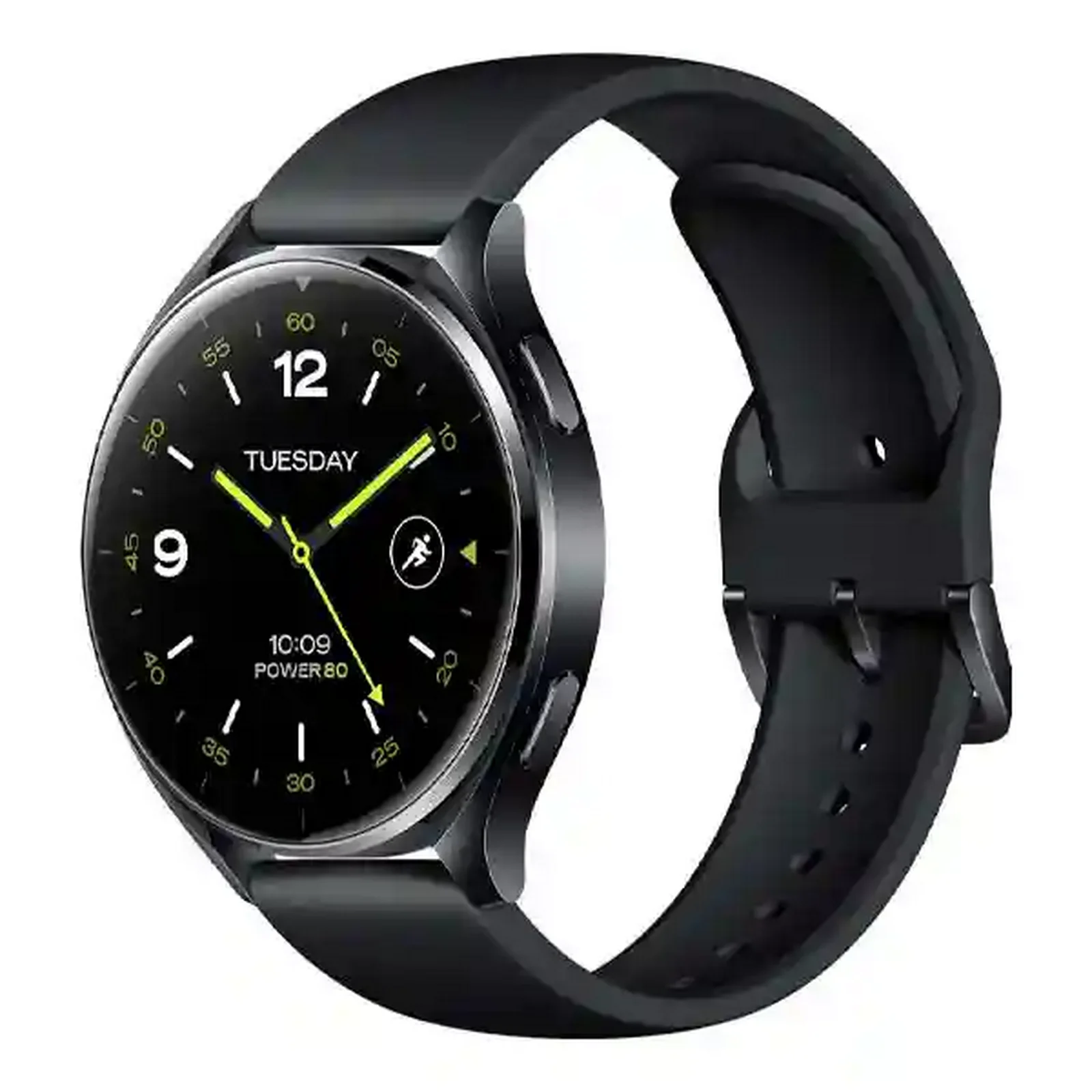 نمای اصلی ساعت هوشمند شیائومی Watch 2 مشکی ساعت هوشمند مشکی Xiaomi Watch 2 با صفحه گرد عقربهای