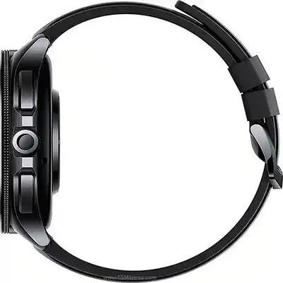 تاج چرخان و دکمه‌های کناری ساعت Xiaomi Watch 2 Pro مشکی