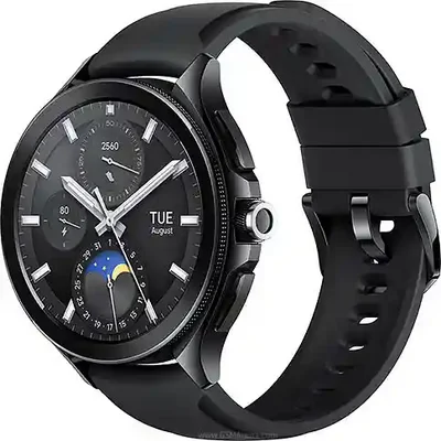 ساعت هوشمند مشکی Xiaomi Watch 2 Pro با صفحه چندعقربه‌ای