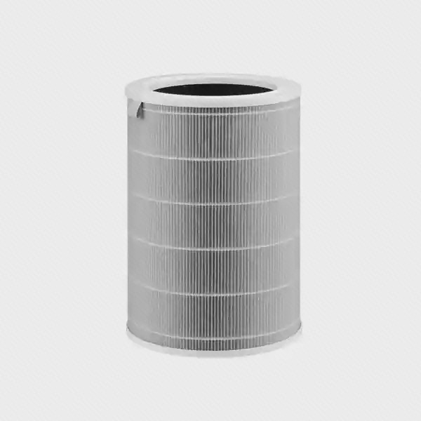 فیلتر استوانه‌ای تصفیه هوای Xiaomi Pro با سطح چین‌دار خاکستری
