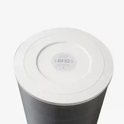 نمای بالای فیلتر شیائومی Pro با شناسه RFID برچسب RFID روی درپوش فیلتر تصفیه هوای Xiaomi Pro