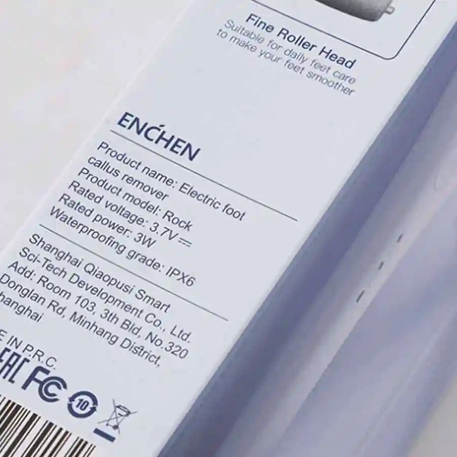 سنگ پا شارژی شیائومی Enchen Electric Foot Callus Remover Rock - مقاومت در برابر آب : استاندارد IPX6